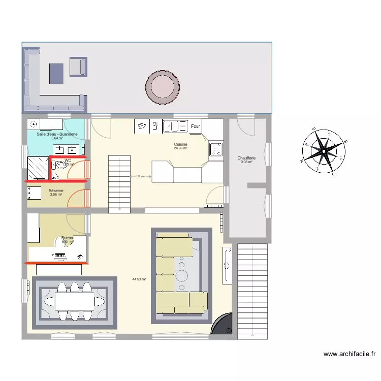 La Bergère option 3. Plan de La Bergère option 3. Plan de