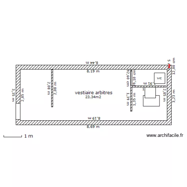 vestiaire arbitre. Plan de vestiaire arbitre. Plan de
