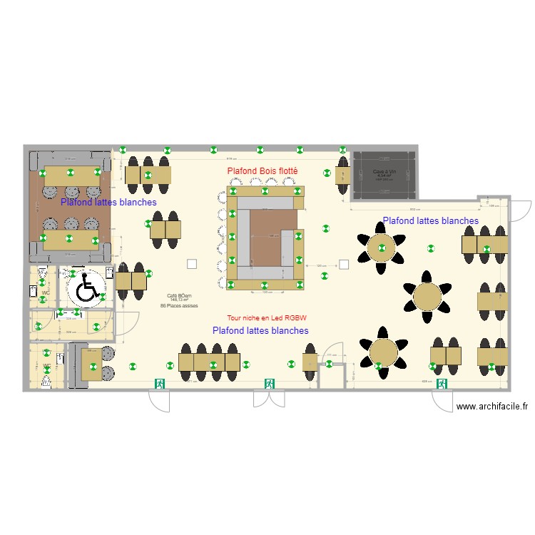 Café Bôem Craponne Menuisier  elec. Plan de 0 pièce et 0 m2