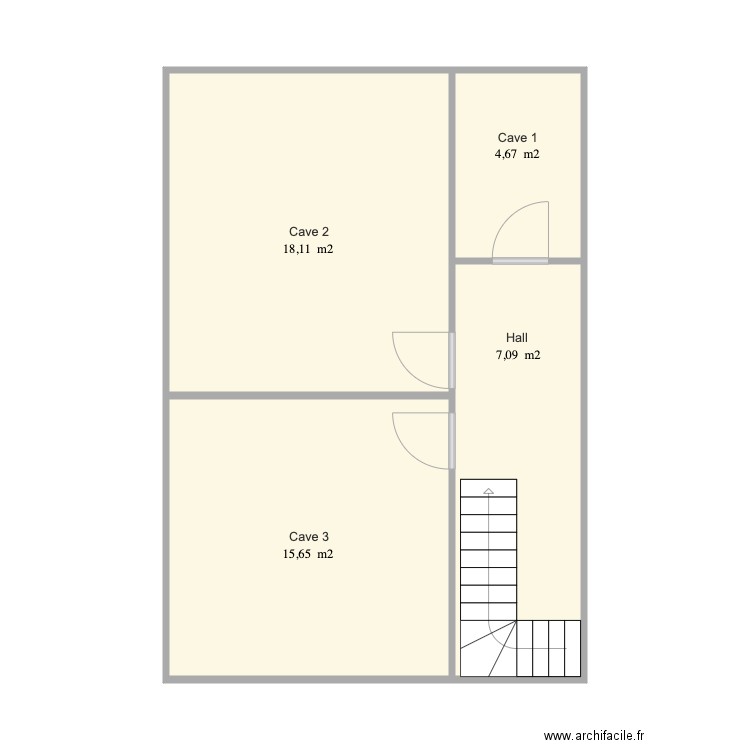 Cave. Plan de 0 pièce et 0 m2