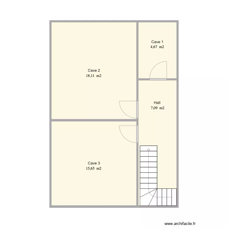 Cave. Plan de 