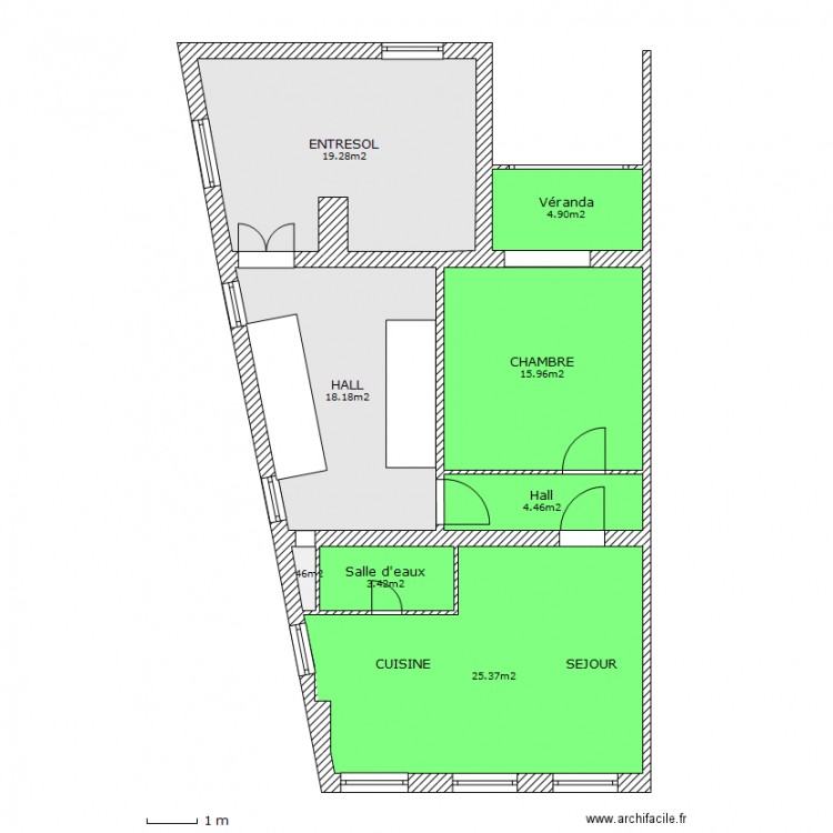 consolation DEUXIEME. Plan de 0 pièce et 0 m2