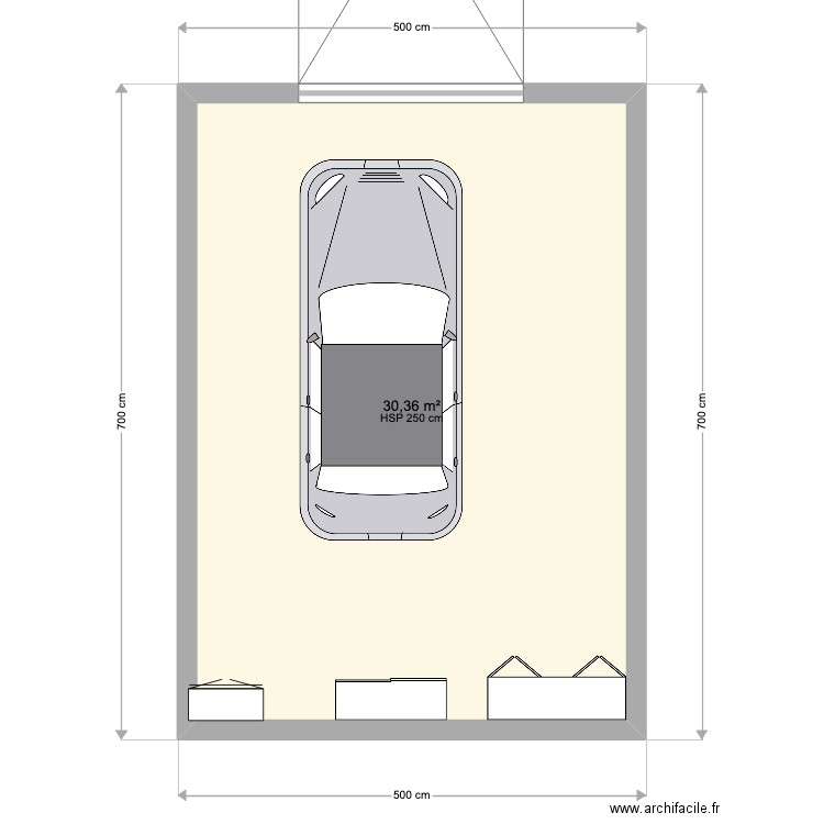 garage0522. Plan de 1 pièce et 30 m2