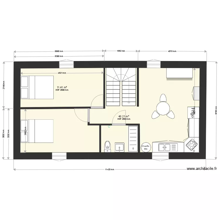 2 etage. Plan de 