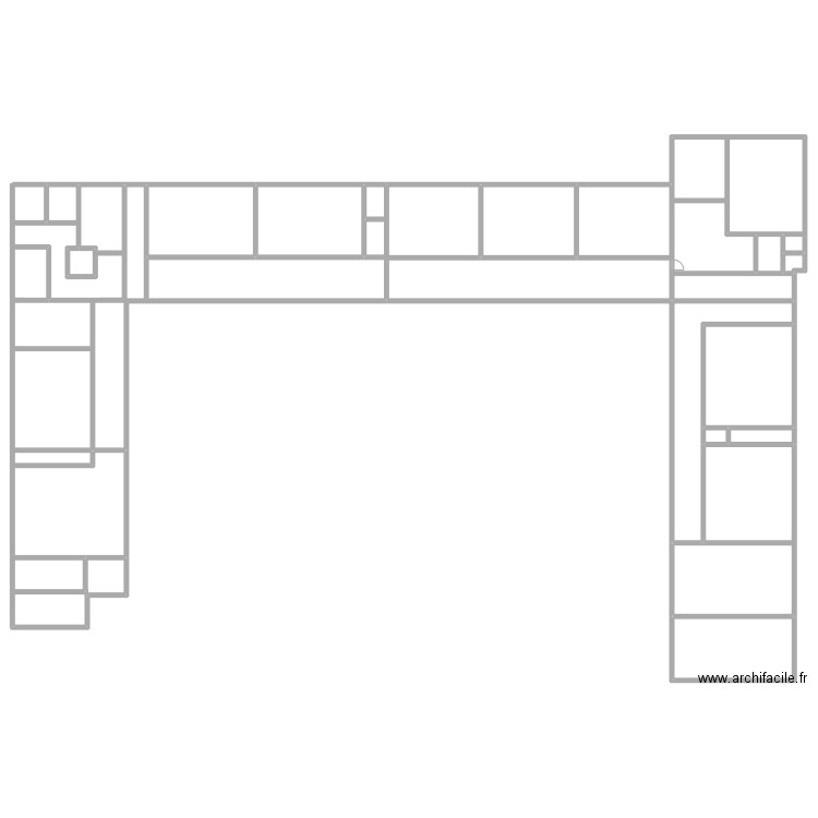 A niv. 3. Plan de 14 pièces et 623 m2