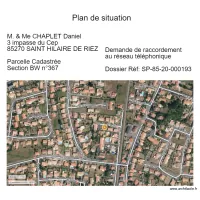 Plan de situation demande de t&eacute;l&eacute;phone