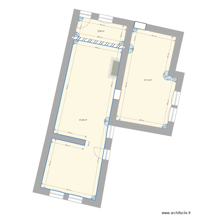 her avec modif. Plan de 0 pièce et 0 m2