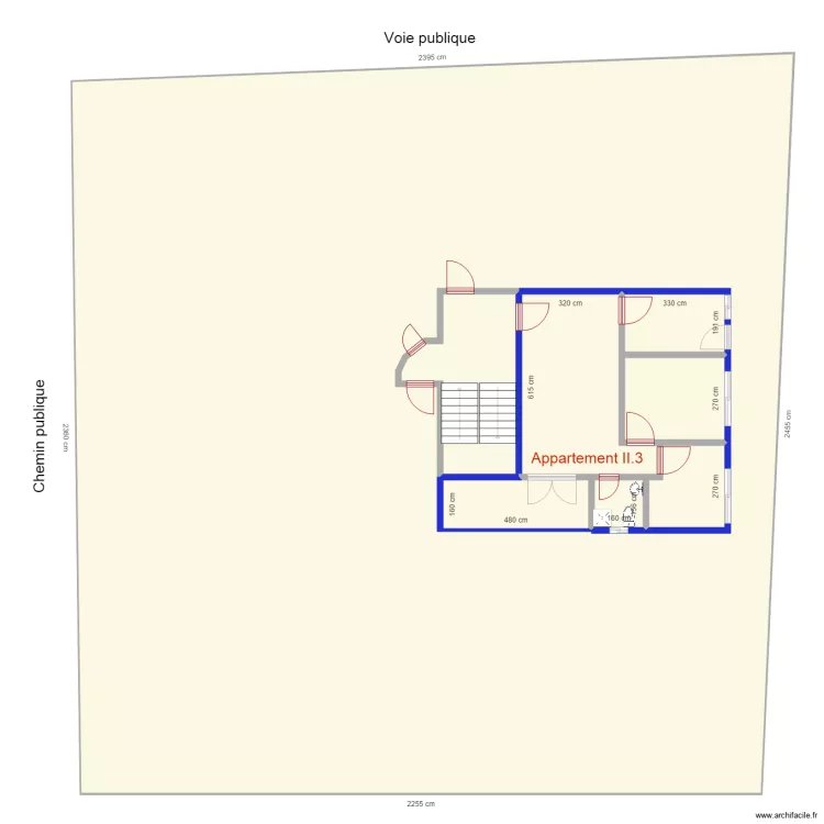 appartements II3. Plan de 