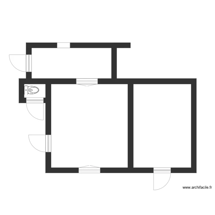 Cabanon veluzy. Plan de 