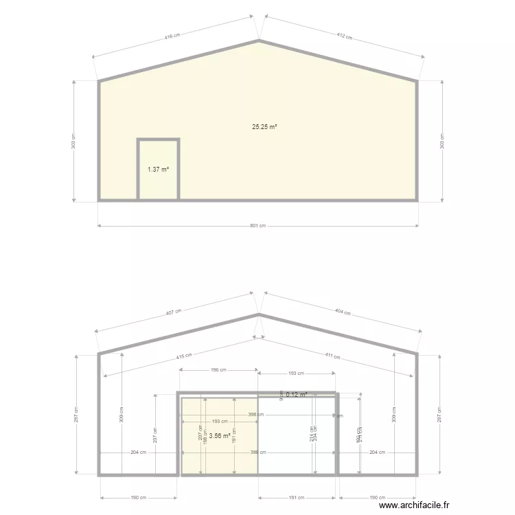 facade. Plan de 