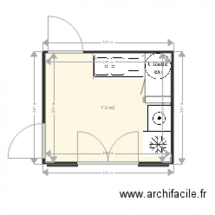 celier. Plan de 0 pièce et 0 m2