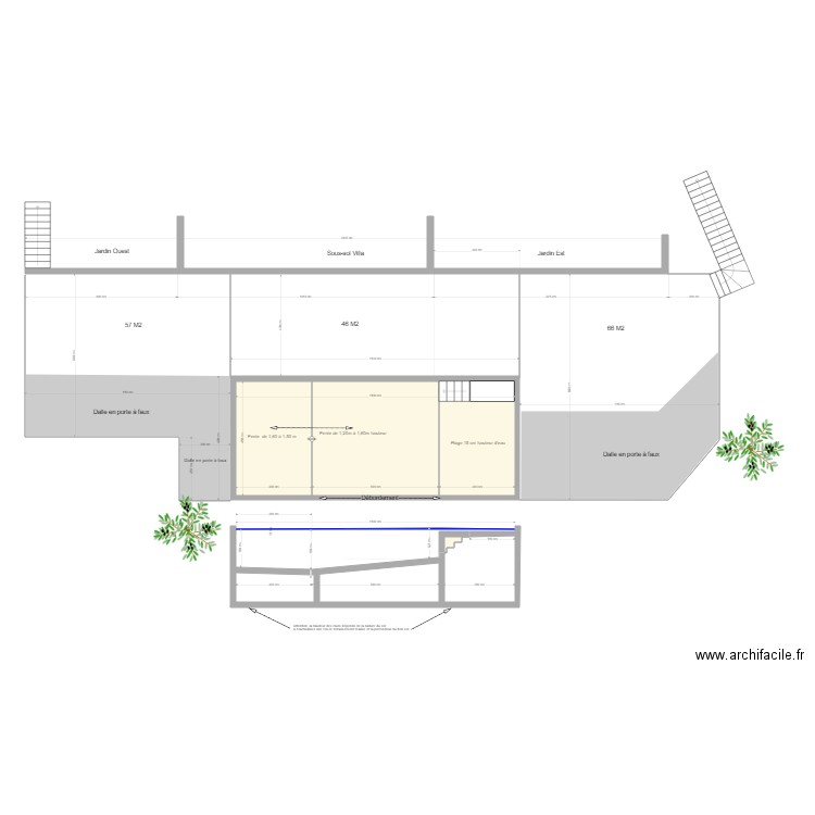 Sclavo piscine vue dessus. Plan de 0 pièce et 0 m2