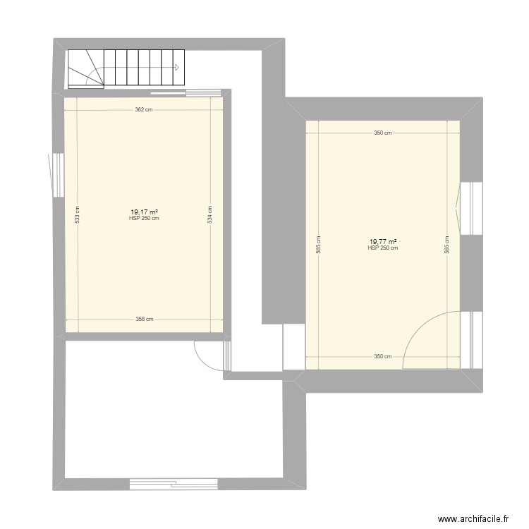 niveau 1 grange. Plan de 0 pièce et 0 m2
