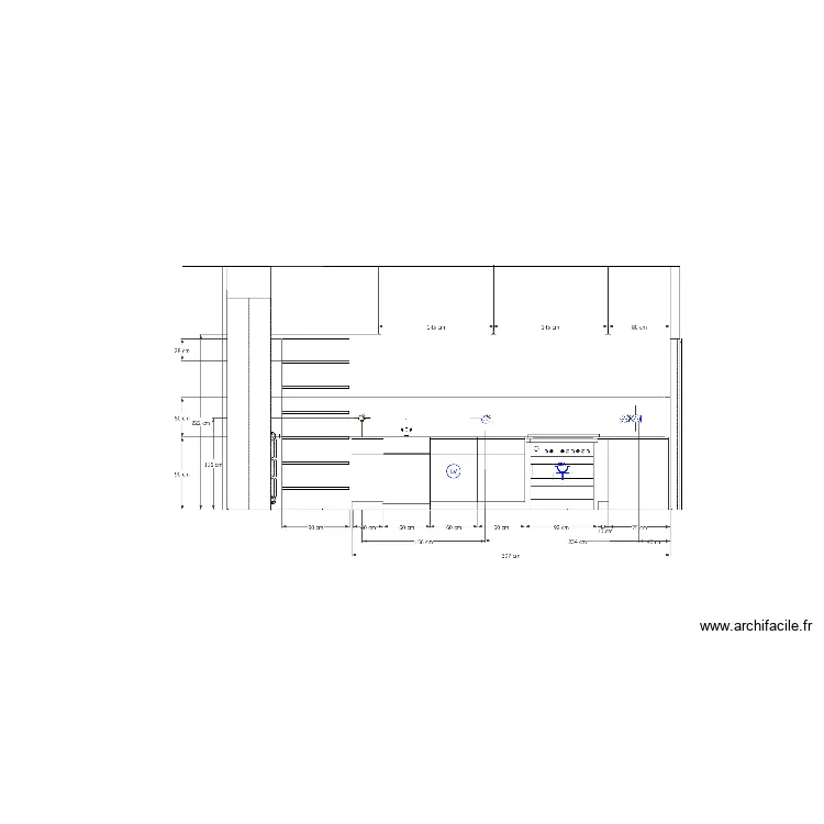 &eacute;l&eacute;vation &eacute;vier beaujolais V4. Plan de 