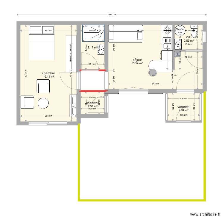 loc Brout projet 1. Plan de 0 pièce et 0 m2