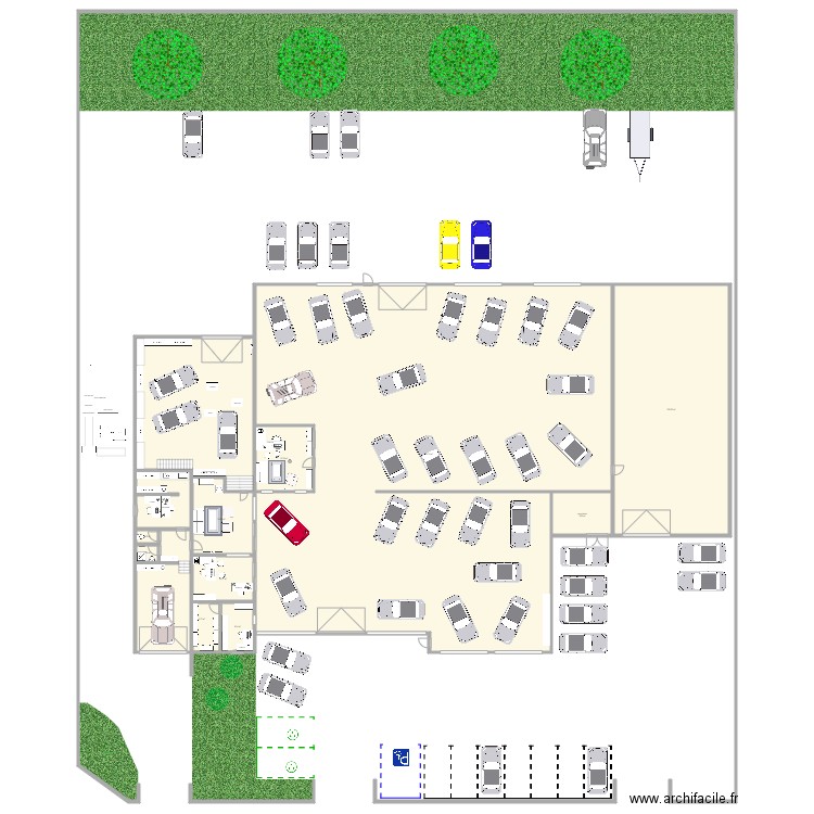 events auto atelier ac111. Plan de 15 pièces et 1326 m2