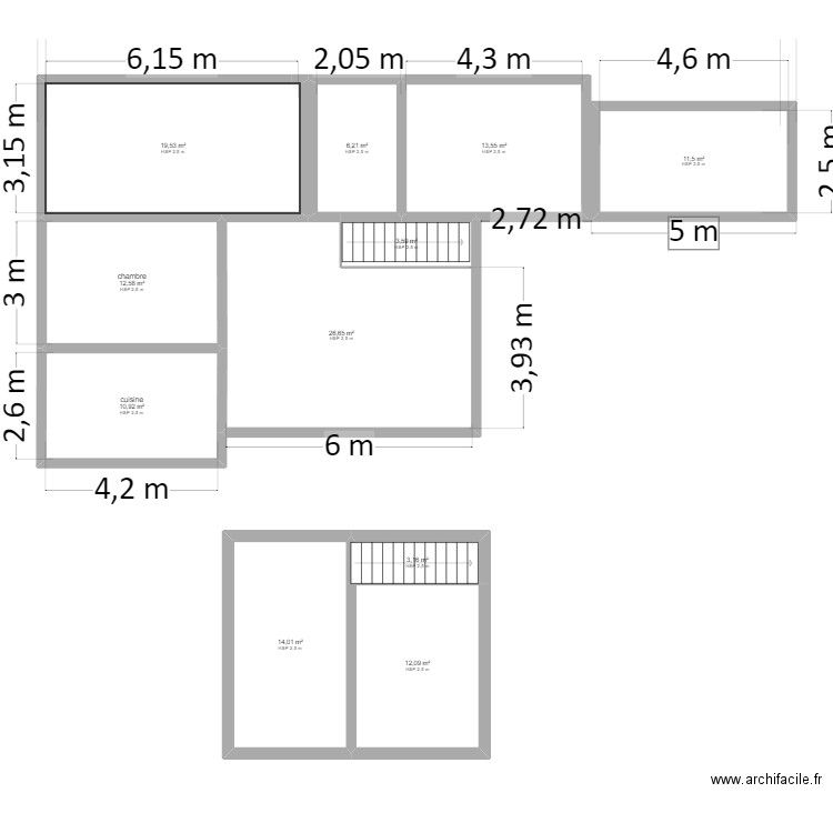 plan de situ sans toit. Plan de 0 pièce et 0 m2