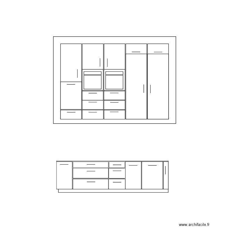 Cuisine perso . Plan de 0 pièce et 0 m2