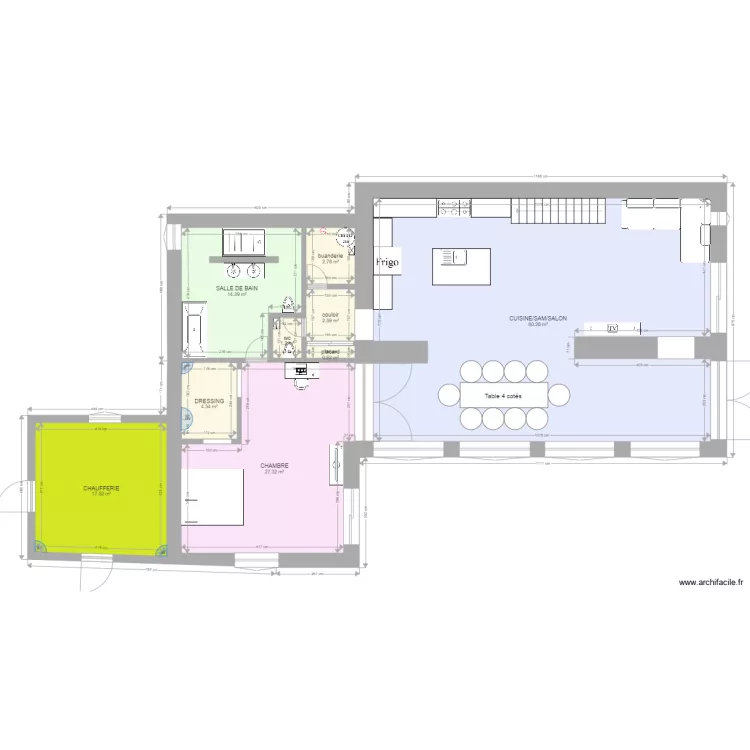 plan achev&eacute;. Plan de 