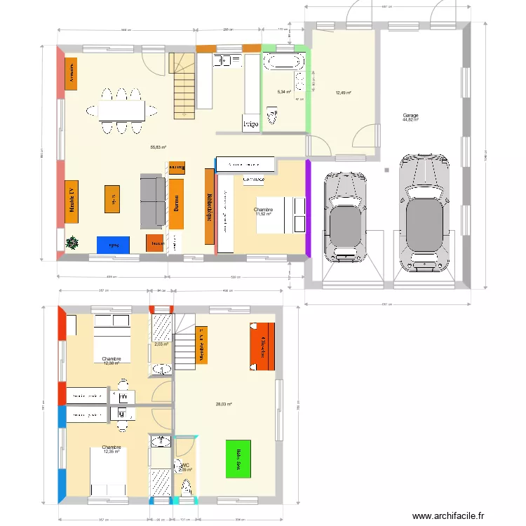 maison Val&eacute;. Plan de 