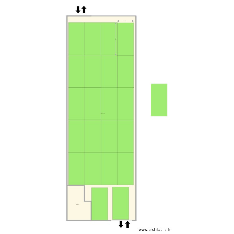Bonneuil BAT 215 - Version 3. Plan de 2 pièces et 387 m2