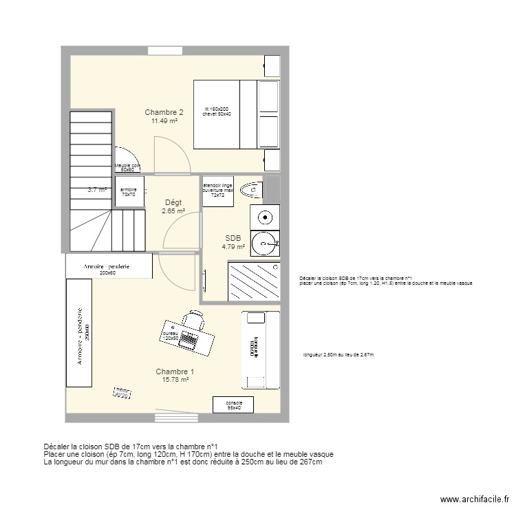 B05 étage. Plan de 0 pièce et 0 m2