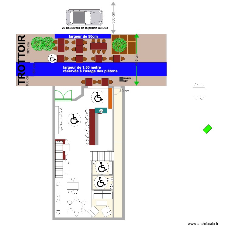 plan patios. Plan de 0 pièce et 0 m2