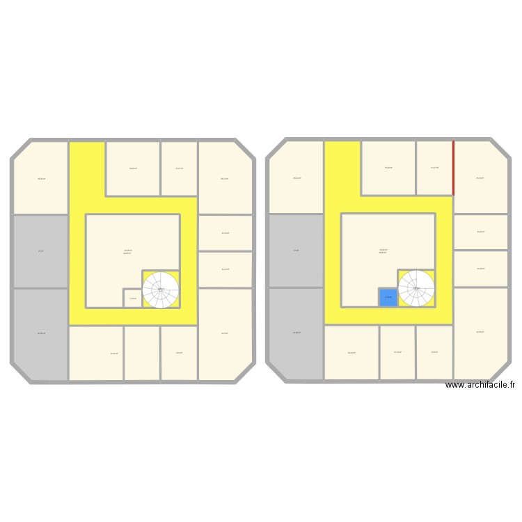 DirectionDirectio. Plan de 31 pièces et 871 m2