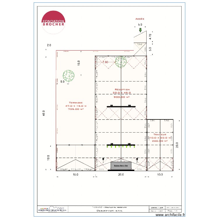 implantation Brocher 2023. Plan de 0 pièce et 0 m2