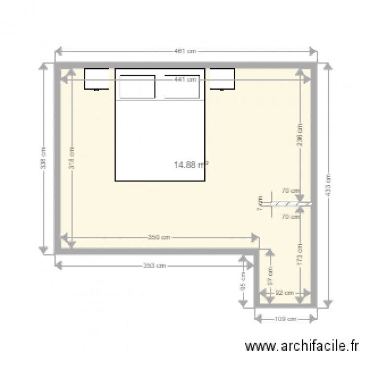 CHAMBRE FISH. Plan de 0 pièce et 0 m2