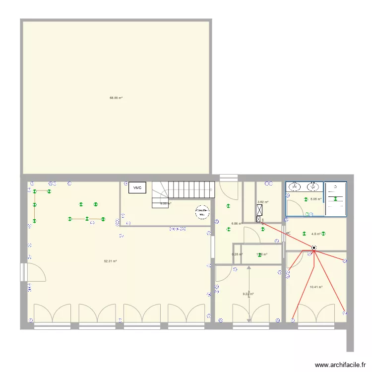 Maison rdc. Plan de Maison rdc. Plan de
