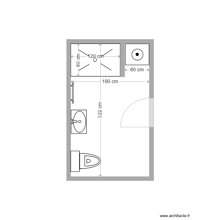 302 Lecourbe SdB 2. Plan de 302 Lecourbe SdB 2. Plan de
