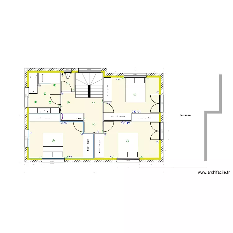 Implantation Electrique. Plan de 
