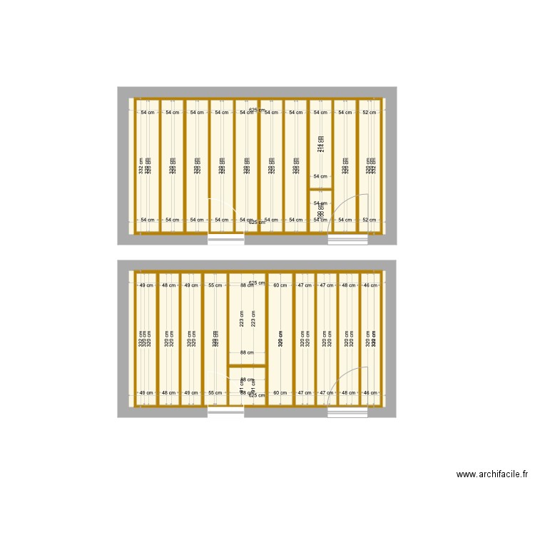 Mezzanine garage. Plan de 0 pièce et 0 m2