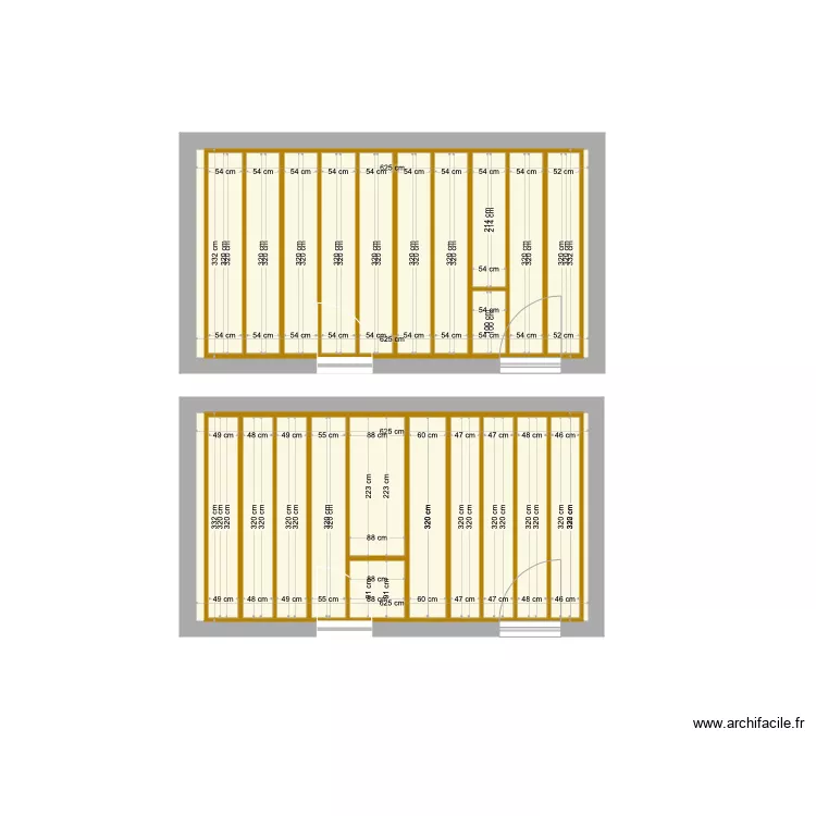 Mezzanine garage. Plan de Mezzanine garage. Plan de