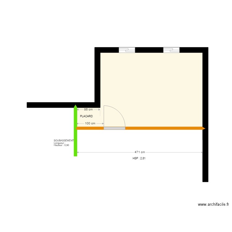 SALAVERT 1. Plan de 0 pièce et 0 m2