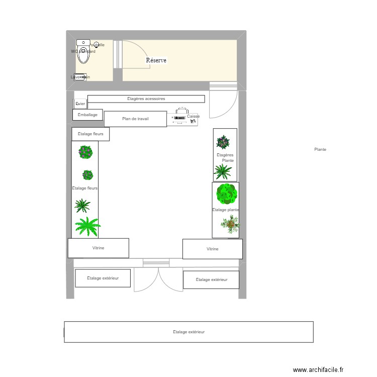 FLEURISTE. Plan de 0 pièce et 0 m2