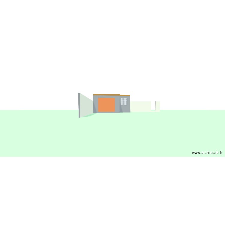 garage. Plan de 1 pièce et 20 m2