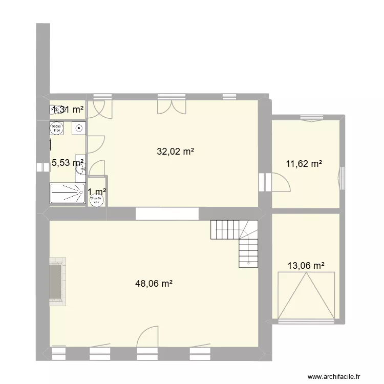 Jean-Lou. Plan de 12  et 153 m²