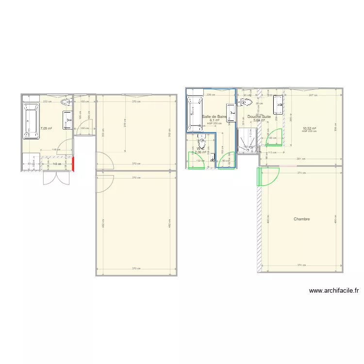 CombeSallesDeBains. Plan de 