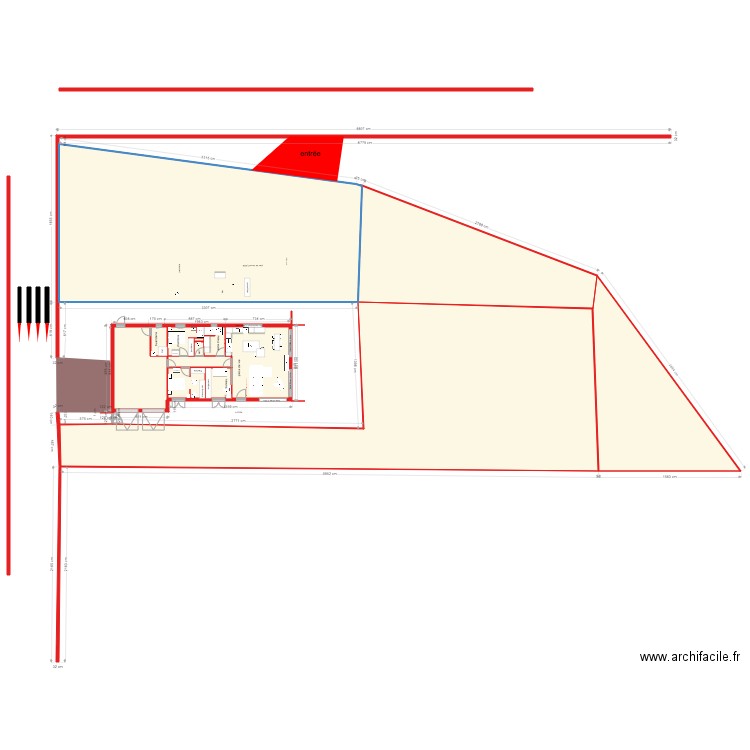 piéce de vie presque fin . Plan de 0 pièce et 0 m2