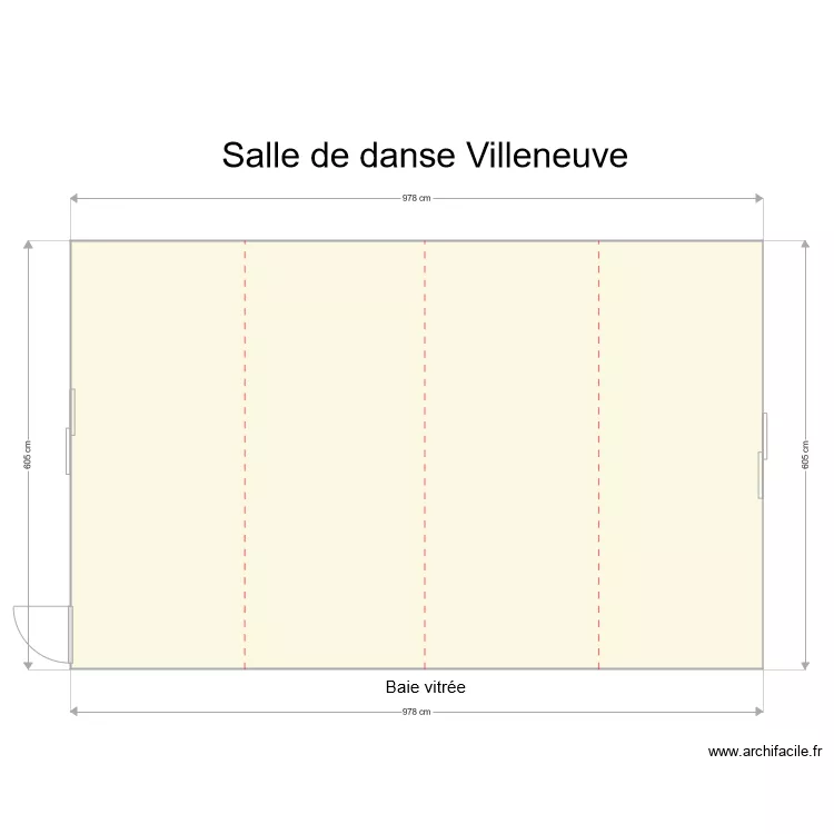 amadeus salle de danse Villeneuve. Plan de 