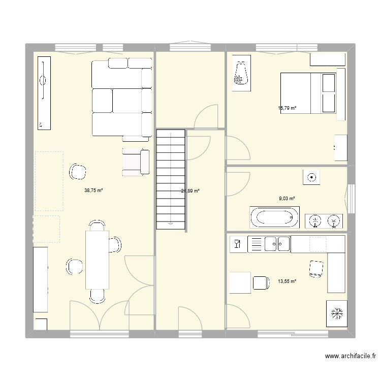 BERINDE RDC. Plan de 0 pièce et 0 m2