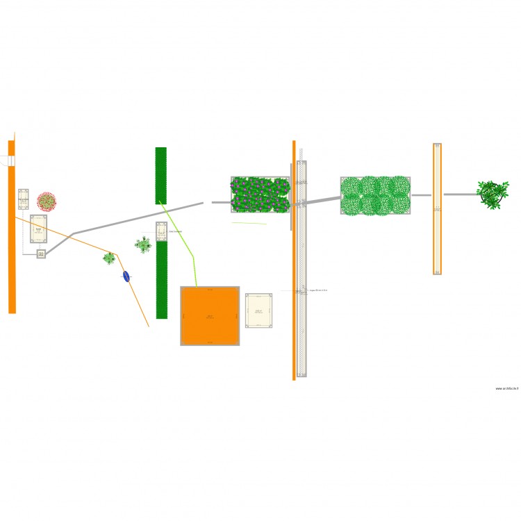 rastels. Plan de 13 pièces et 85 m2