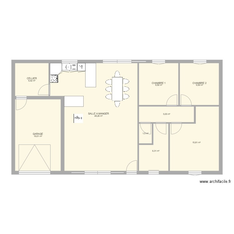MAISON BENOIT. Plan de 0 pièce et 0 m2
