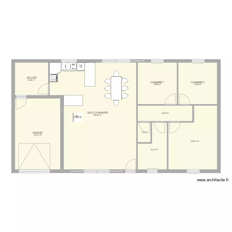 MAISON BENOIT. Plan de 