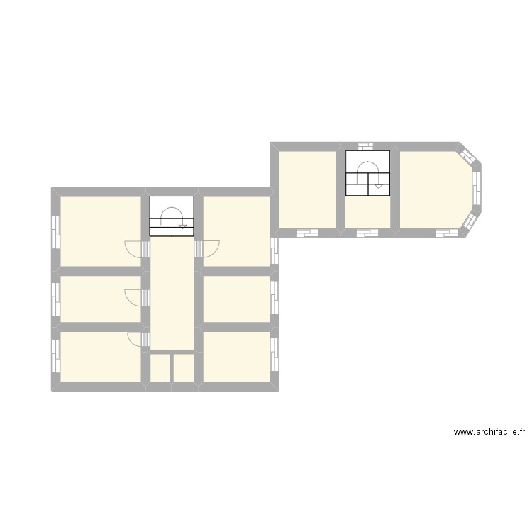 pms new etage 1. Plan de 12 pièces et 15 m2