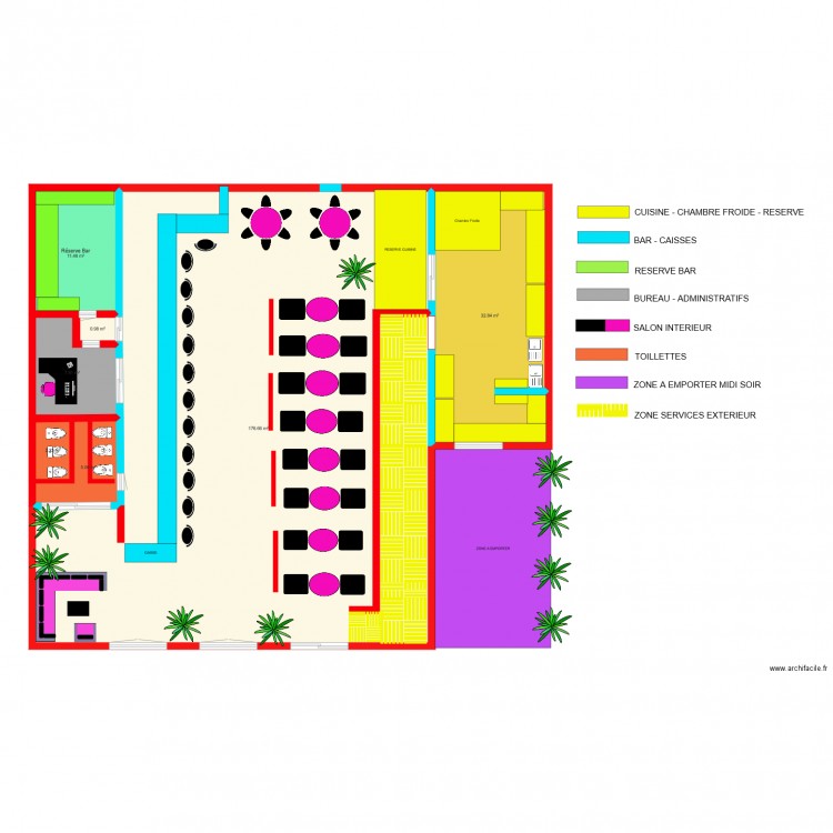 BAR INTERIEUR  LE PRIVE  222. Plan de 0 pièce et 0 m2