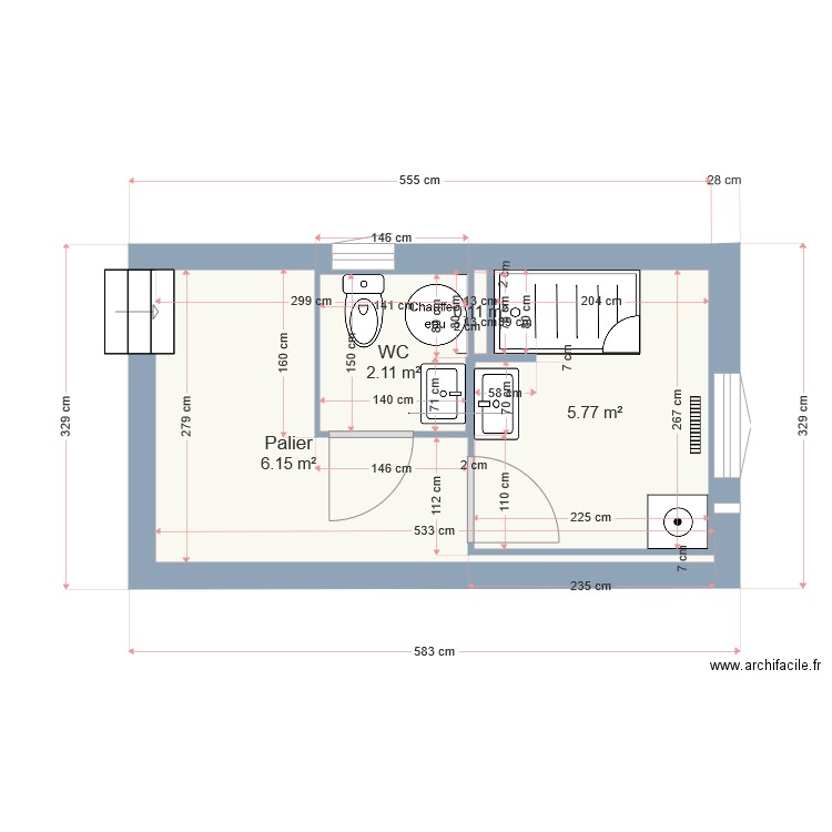 SdB Nadège BUGAREL V3. Plan de 0 pièce et 0 m2