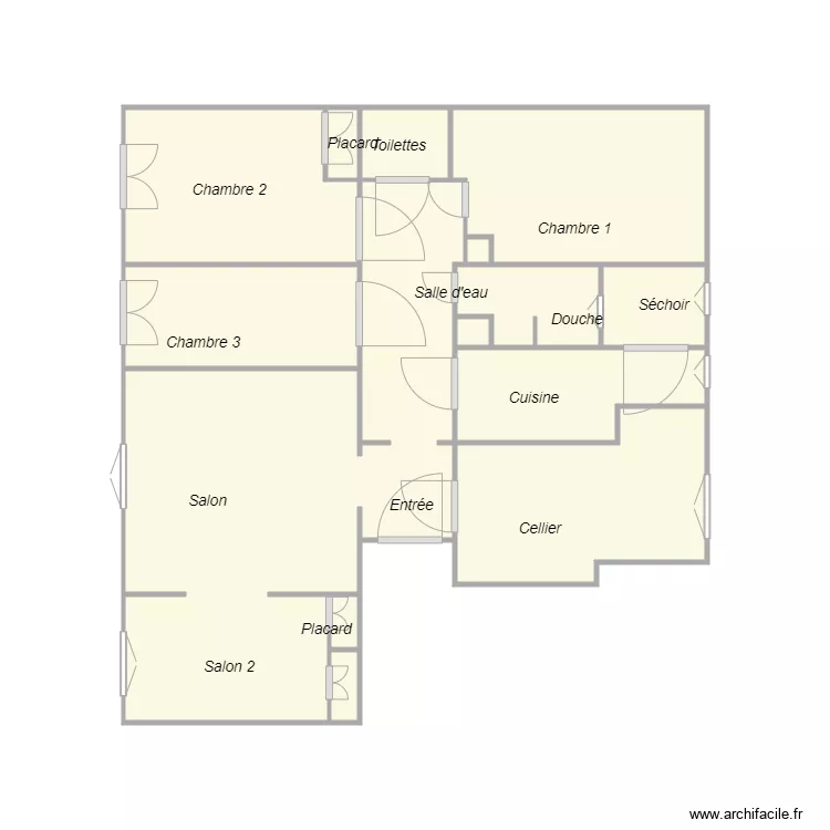 Croquis PERE. Plan de 